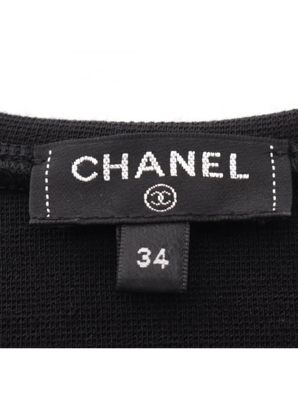 Chanel Tank Top CC Logo Ruffle Wool